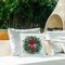 Traditional Holiday Wreath Design by Kate Sherrill Outdoor Printed Pillow